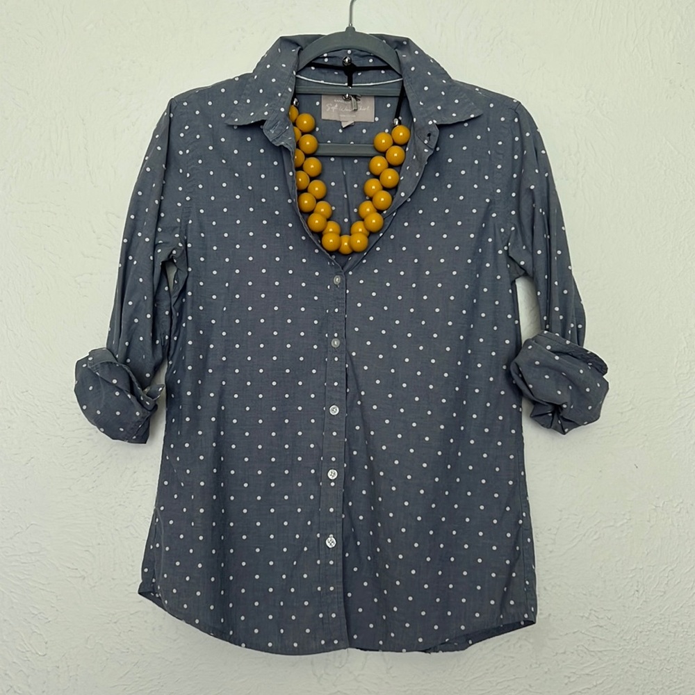 ❗️Last Call ❗️BR Polka-Dot Soft Wash Shirt